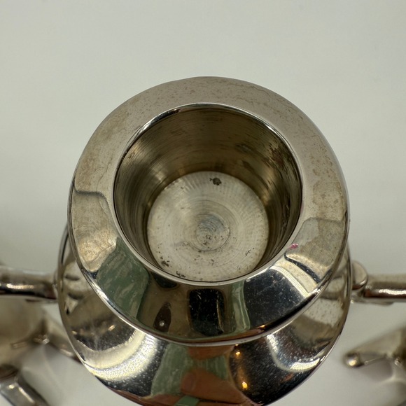 Set of 3 Silver Metal Reindeer & Snowman Candle Holders Modern Christmas Decor - Picture 11 of 13